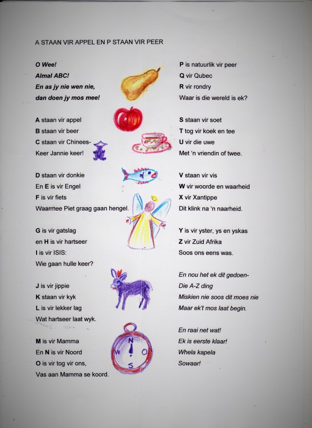 A staan vir appel 001